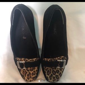 Cheetah print wedges